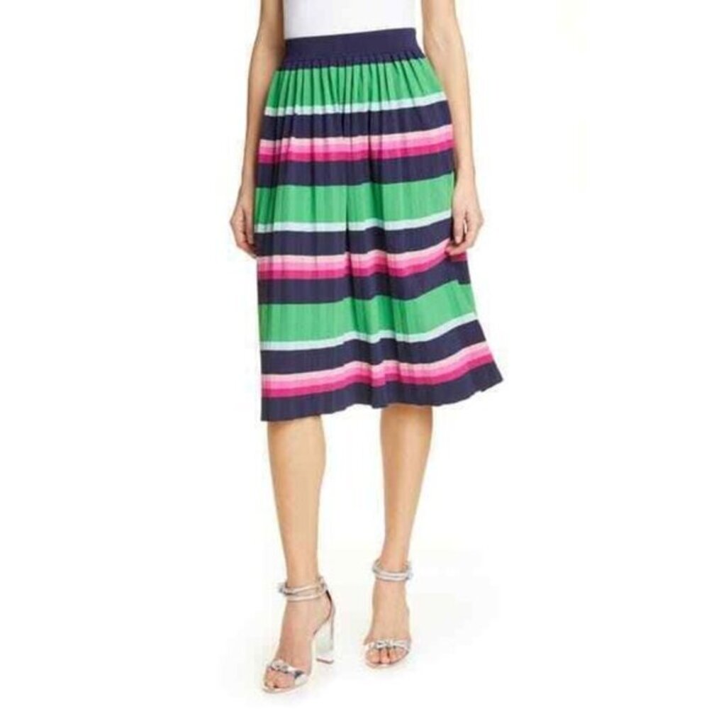 Ted Baker London Aliccio Supernatural Stripe Knit Skirt SZ 2 Ted US 6 NWT
